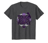 Tough Guys Purple: Declaración audaz para Hombres Seguros Camiseta, Niños, Jaspeado Oscuro, 3 años