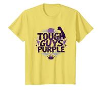 Tough Guys Purple: Declaración audaz para Hombres Seguros Camiseta, Niños, Limón, 3 años