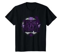 Tough Guys Purple: Declaración audaz para Hombres Seguros Camiseta, Niños, Negro, 3 años