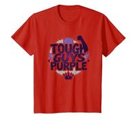 Tough Guys Purple: Declaración audaz para Hombres Seguros Camiseta, Niños, Rojo, 3 años