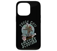 Tough Guys, Ride Scooters. Estilo Retro de Patinete Carcasa para iPhone 13 Pro