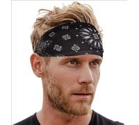 Tough Headwear Cinta Pelo Deporte Hombre - Cinta de Pelo Hombre Sudor para Running Fútbol Ciclismo Gym Tenis - Transpirable y Absorbente - Diadema Deportiva Compatible con Casco