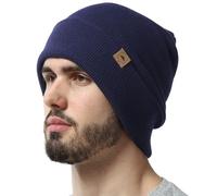 Tough Headwear Gorro de invierno para mujer, gorro de punto, gorro de invierno para hombre, gorro de invierno para hombre, gorro de invierno para hombre, gorro de gorro, Azul marino, Talla única