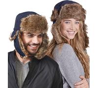 Tough Headwear Gorro Invierno Hombre y Mujer - Gorro Aviador Unisex - Gorro Hombre/Mujer con Orejeras - Gorro Invierno Mujer/Hombre de Pelo - Gorros Invierno Hombre/Mujer Esquimal