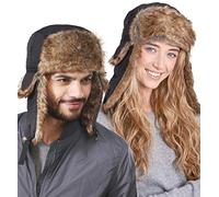 Tough Headwear Gorro Invierno Hombre y Mujer - Gorro Aviador Unisex - Gorro Hombre/Mujer con Orejeras - Gorro Invierno Mujer/Hombre de Pelo - Gorros Invierno Hombre/Mujer Esquimal