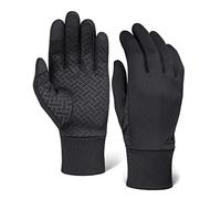Tough Outdoors Guantes Táctiles Mujer y Hombre - Guantes Finos Invierno para Correr - Guantes Movil Tactil con Agarre de Silicona - Guantes Termicos Finos - Guantes Negros
