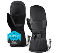 Tough Outdoors Manoplas Esqui Mujer y Hombre - Guantes Termicos Unisex para Esquiar y Snowboard - Manoplas Nieve Impermeables de Cuero Sintético - Manoplas Snowboard - Talla XL