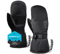 Tough Outdoors Manoplas Esqui Mujer y Hombre - Guantes Termicos Unisex para Esquiar y Snowboard - Manoplas Nieve Impermeables de Cuero Sintético - Manoplas Snowboard - Talla XS/S