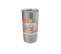 Tough School Bus Attendant Crazy Enough to Love It - Vaso térmico de acero inoxidable de doble pared
