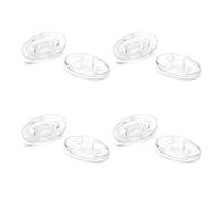 ToughAsNails 4 pares de almohadillas transparentes de repuesto para gafas de sol Oakley Square Wire/Square Whisker/Whisker/New Whisker