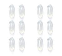 ToughAsNails Almohadillas nasales de repuesto para gafas de sol Oakley Gauge 8 M/Gauge 8 L OO4124, 6 pares de almohadillas transparentes para la nariz, Talla única