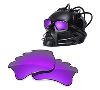 ToughAsNails Lentes de repuesto para gafas de sol Oakley Flak Jacket XLJ con ventilación, HyperVision Plus Purple Chrome, polarizadas