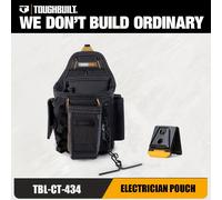 TOUGHBUILT Bolsa de herramientas de poliéster para electricista, almacenamiento de herramientas
