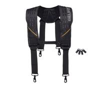 Toughbuilt gelfit - tirantes negros con hebillas, bucle y puntos de fi
