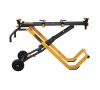 Toughbuilt Soporte para Sierra de Inglete Universal TB-S600, Base Universal Plegable con Ruedas de 22 cm y Extensión de 3 m para Material, Incluye Bandeja y Soportes