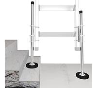 TOUGHER Par de niveladores de escalera, accesorios de escalera que funcionan en escaleras, nivelador de escalera ajustable para plataforma estable y nivel del suelo para todas las superficies, versión