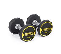 ToughFit Juego de 2 mancuernas 1520253035404550 120LBS150LBS180LBS210LBS240LBS270LBS con revestimiento PEV y mango de hierro moleteado antideslizante, pesas libres para mayor resistencia