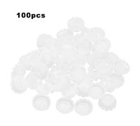 TOUISEDGI 100Pcs Disposable Eyelash Ring Holder Extension Glue Adhesive Stand Ideal Tool Professional Personal Use