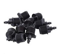 TOUISEDGI 10Pcs 1/2 Barb Tubing Adapter 4 7mm Drip irrigation Capillary Tubing Hose for Garden Patio Greenhouse