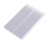TOUISEDGI Disipador De Calor, Durable 100 × 60 × 10 Mm Enfriador De Bricolaje Chip De Disipador De Calor Con Forma De Rejilla De Aluminio Para Placas Base De Transistores De Potencia IC LED
