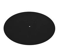 TOUISEDGI Record Pad Soft Flat Mat Antistatic Slipmat Reduce Vibration for Turntable Black Velvet Cloth 290 mm Diameter 2 mm Thickness