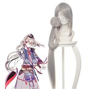 Touken Ranbu Online Imanotsurugi Cosplay Peluca Gris Largo Liso Pelo Sintético Halloween Carnaval Anime Disfraz Pelucas KUZ363r