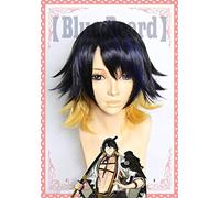 Touken Ranbu Online Nagasone Kotetsu Pelucas de cosplay Color mixto Corto Peluca de pelo sintético resistente al calor + Gorra de peluca gratis