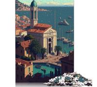 Toulon Pixel Art Puzzle de 1000 piezas, rompecabezas pesado, juguete educativo, juguete desafiante imposible, para adultos y niños, 1000 unidades (75 x 50 cm)