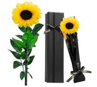 Touloube Regalos Día de la Madre para Mujer Mama, Girasol Eterna Natural Preservada, Ideas Regalos para Novia Abuela Hermana Amiga Esposa, Regalo Aniversario Cumpleaños Navidad Mujer, Te Amo Regalo