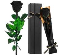Touloube Rosa Eterna, Ideas Regalos Mujer para Mama Novia Abuela Hermana Amiga Esposa, Regalo Aniversario Cumpleaños Navidad Mujer, Te Amo Regalo, San Valentín, Negro