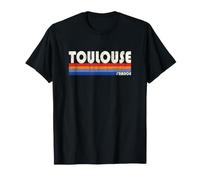 Toulouse France Retro 70s 80s Style Camiseta