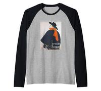 Toulouse Lautrec - Aristide Bruant en su Cabaret Camiseta Manga Raglan