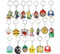 Touosy 20 Piezas Llaveros Niños, Bonitos Llaveros Animal de Dibujos Animados, Animales Llavero, Regalo Llaveros para Premios de Ferias, Decoracion, Regalos, Fiestas, Cajas de Tesoros