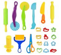Touosy 21 Piezas Kit Plastilina, Moldes Plastilina con Herramientas Formas Animales, Accesorios de Modelado Juego Creativo Regalo para Niños 2+ Años Niñas y Niños en Casa o Aulas