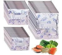 Touosy 30 Piezas Bolsas Congelacion con Cremallera, 3 Tamaños Aluminio Bolsas Congelar, Antifugas Reutilizables Bolsa Porta Alimentos para el Congelador y Almacenamiento de Alimentos