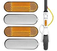 Touosy 4 Piezas 72 x 23 MM Amarillo Autoadhesiva Reflectante Moto Reflectores Bicicleta Accesorios Moto Catadioptrico Remolque para Bicicleta ATV Caravana Reflectantes Camión Coche Garaje