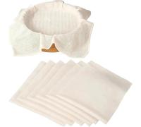 Touosy 6 Piezas Cheese Cloth, Colador de Tela 60 × 60 cm Colador Tela Reutilizable, Estameña Lavable Telas Filtrantes para Caldo Filtrado Queso Jugo Fruta Prensada Fermentación de Masa de Pan