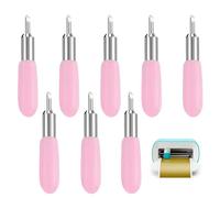 Touosy 8 Piezas Cuchillas Cutter, Herramientas Cutter Profesional 30 Grados, Navaja Multiusos Cuchillas de Repuesto, Hoja Corte Profundo con Plástico Fino Cuero Tela Cartón