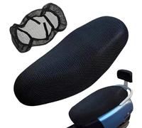 Touosy Funda Asiento Moto Funda Moto Impermeable, Antideslizante de Asiento de Motocicleta 3D Malla Transpirable Arañazos Elástica, Protección Universal para Todo Tipo Motos y Scooters (75×55cm)