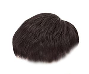 Toupee - Extensiones de cabello corto de repuesto para uso diario, extensiones de cabello corto para hombre, añade volumen, color negro