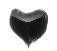 Toupee para la frente del cabello para hombres, piel de pelo humano, pieza frontal de poliuretano para hombre, parte frontal de bucle en V para retroceso, sistemas de repuesto para piezas de cabello