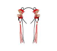 Toupee para niños, trenzado, diadema de estilo antiguo, flor, accesorio de pelo largo, peluca trenzada para cosplay