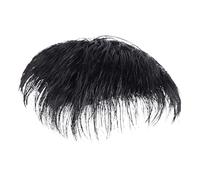 Toupet Para Hombres - Peluca Corta Negra Natural, Extensiones De Cabello Para Hombres | Hinchazón Corto Con Pinza De Pechuga De Pelo Humano Real Para Hombre, Nosotros