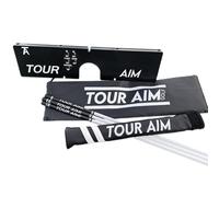 Tour Aim 2.0 Ayuda de Entrenamiento de Golf - Herramienta de práctica Todo en uno con 3 Palos de alineación y una Cubierta - Mejora dramáticamente tu Juego Corto, Medio y Largo Ambos