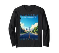 Tour Alabama Heart of Dixie Coordenadas GPS Viajes Arte Manga Larga