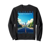Tour Alabama Heart of Dixie Coordenadas GPS Viajes Arte Sudadera