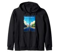 Tour Alabama Heart of Dixie Coordenadas GPS Viajes Arte Sudadera con Capucha