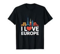 Tour de Aventura I Love Europe Camiseta gráfica económica