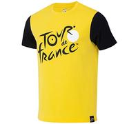 Tour de France - Camiseta bicolor, colección oficial de ciclismo, amarillo y negro, M