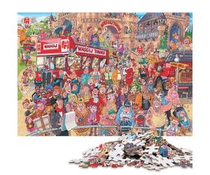 Tour de la Torre Wasgij Puzzles 300 Piezas Adultos Cumpleaños Juegos Educativos Juego De Rompecabezas para Decoración del Hogar Stress Relief Toy 300pcs (40x28cm)